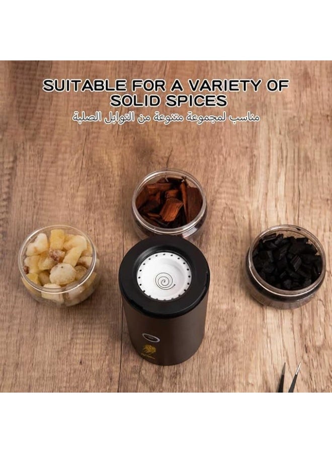 Oud Bakhoan Car USB Type-C Power Rechargeable Incense Burner (Black) - Image 2